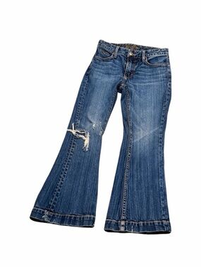 Kimes Ranch Jennifer Blue Distressed Flare Jeans